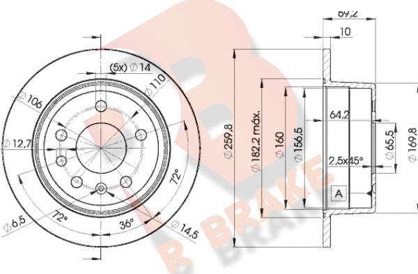 R Brake 78RBD29105 - Brake Disc autospares.lv