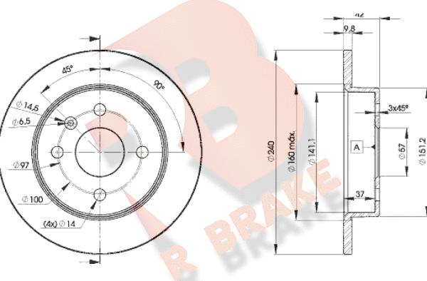 R Brake 78RBD29108 - Brake Disc autospares.lv