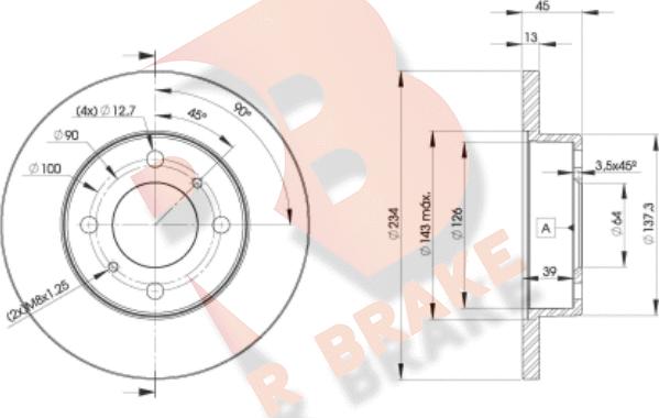 R Brake 78RBD29280 - Brake Disc autospares.lv