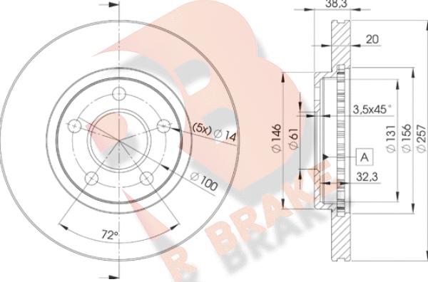 R Brake 78RBD29718 - Brake Disc autospares.lv