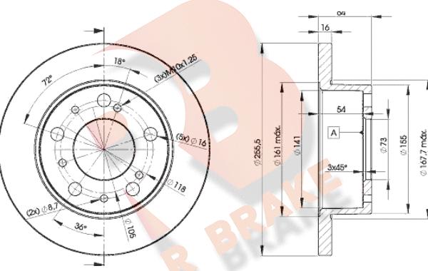 R Brake 78RBD24693 - Brake Disc autospares.lv