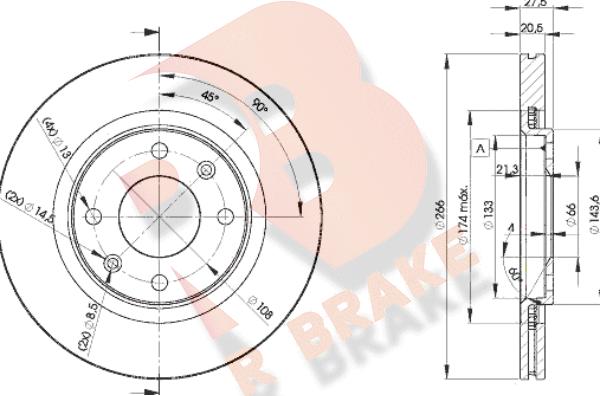 R Brake 78RBD24697 - Brake Disc autospares.lv