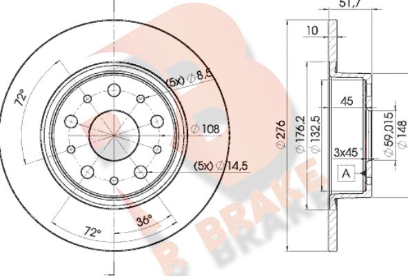 R Brake 78RBD24646 - Brake Disc autospares.lv