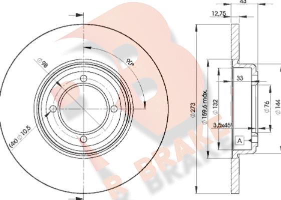 R Brake 78RBD24642 - Brake Disc autospares.lv