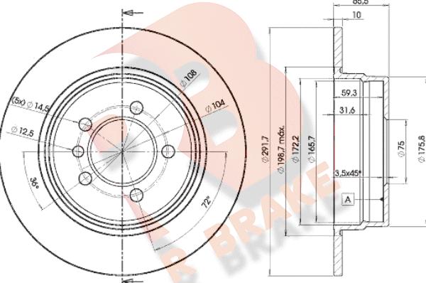 R Brake 78RBD24647 - Brake Disc autospares.lv