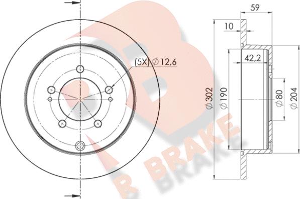 R Brake 78RBD24650 - Brake Disc autospares.lv