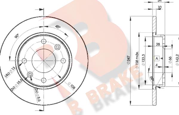 R Brake 78RBD24689 - Brake Disc autospares.lv