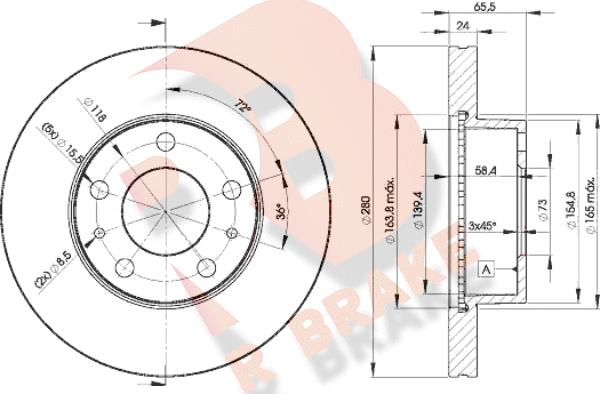 R Brake 78RBD24681 - Brake Disc autospares.lv