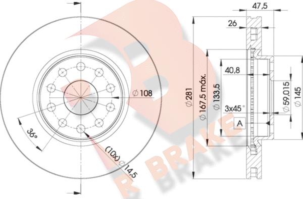 R Brake 78RBD24639 - Brake Disc autospares.lv