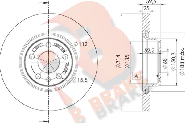 R Brake 78RBD24067 - Brake Disc autospares.lv