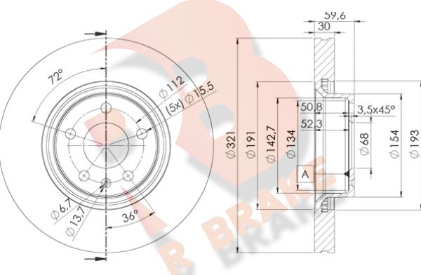 R Brake 78RBD24085 - Brake Disc autospares.lv