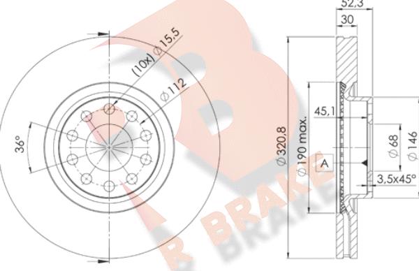 R Brake 78RBD24086 - Brake Disc autospares.lv