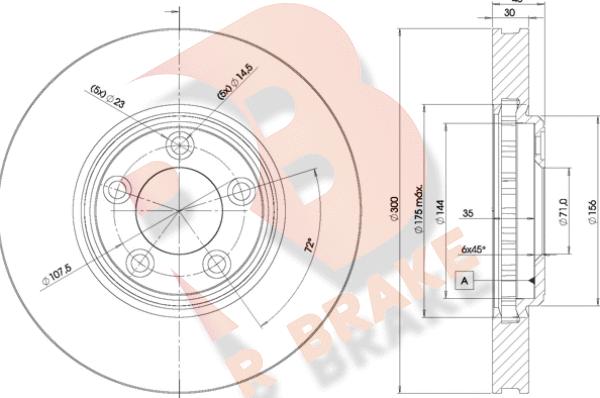 R Brake 78RBD24088 - Brake Disc autospares.lv