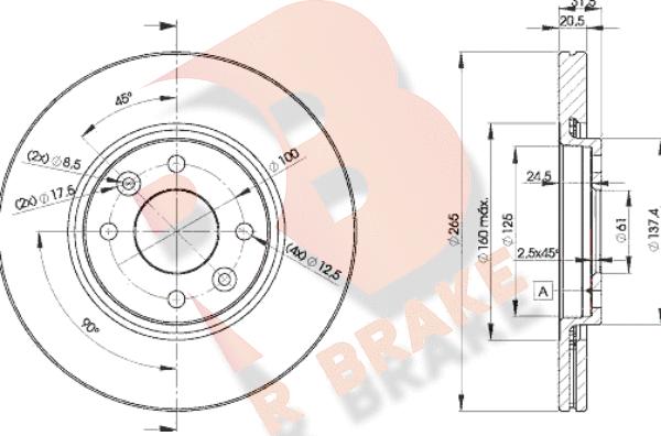 R Brake 78RBD24193 - Brake Disc autospares.lv