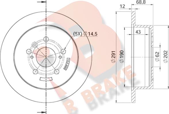 R Brake 78RBD24126 - Brake Disc autospares.lv