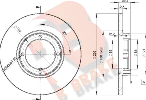 R Brake 78RBD24392 - Brake Disc autospares.lv