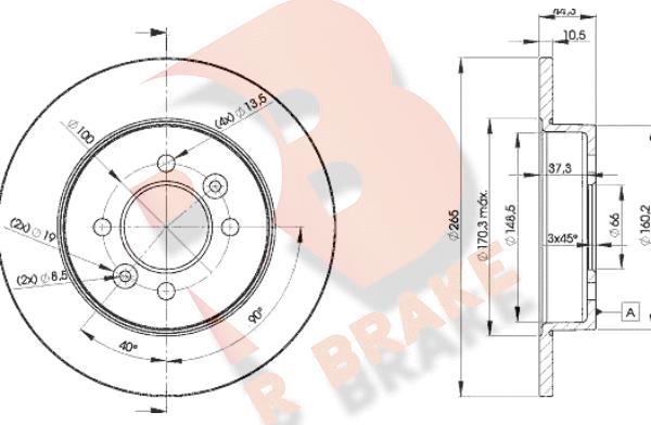 R Brake 78RBD24295 - Brake Disc autospares.lv