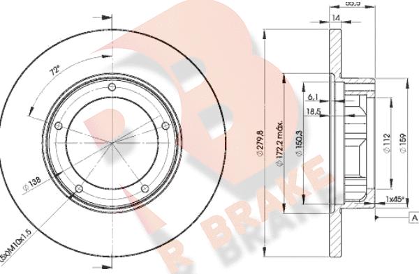 R Brake 78RBD24269 - Brake Disc autospares.lv