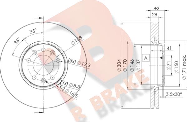 R Brake 78RBD24755 - Brake Disc autospares.lv