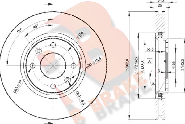 R Brake 78RBD24752 - Brake Disc autospares.lv