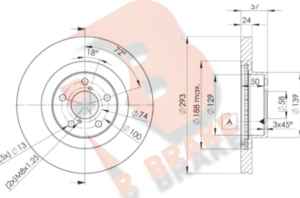 R Brake 78RBD24702 - Brake Disc autospares.lv