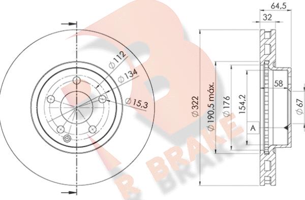 R Brake 78RBD25558 - Brake Disc autospares.lv