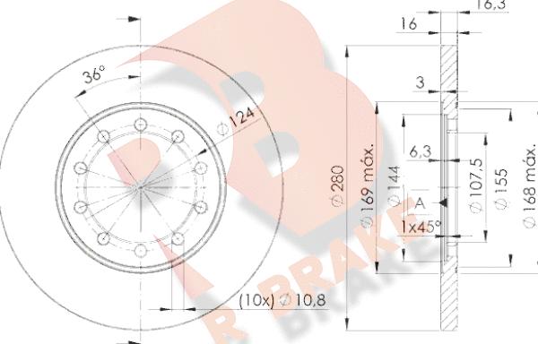 R Brake 78RBD25631 - Brake Disc autospares.lv