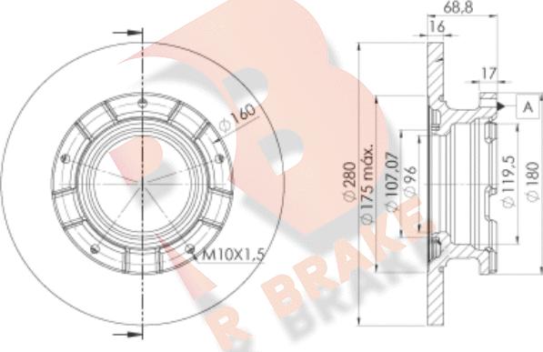 R Brake 78RBD25633 - Brake Disc autospares.lv