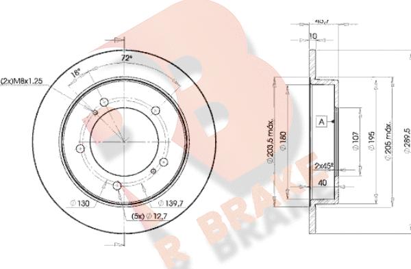 R Brake 78RBD26970 - Brake Disc autospares.lv