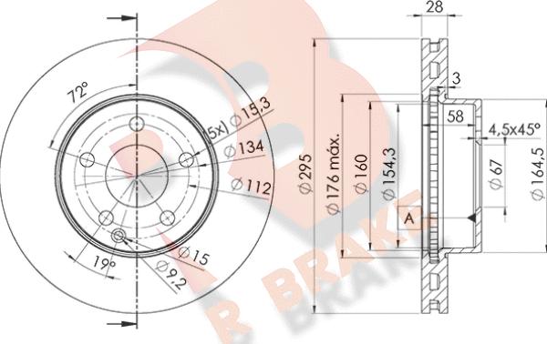 R Brake 78RBD26475 - Brake Disc autospares.lv