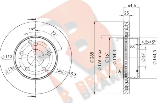 R Brake 78RBD26476 - Brake Disc autospares.lv