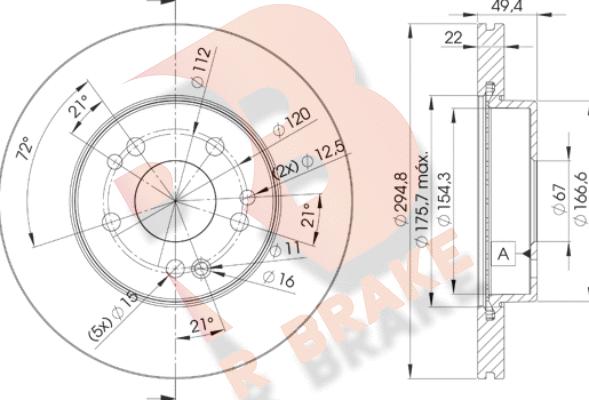 R Brake 78RBD26471 - Brake Disc autospares.lv