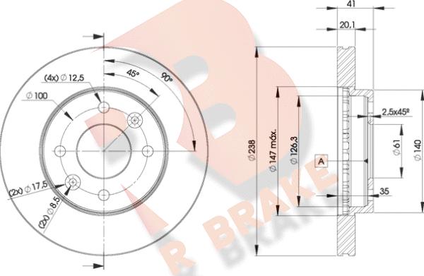 R Brake 78RBD26572 - Brake Disc autospares.lv