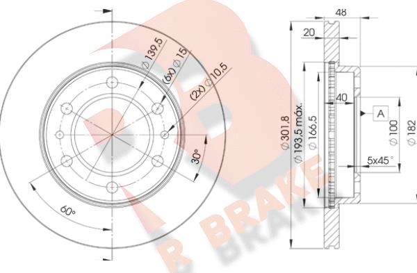 R Brake 78RBD26004 - Brake Disc autospares.lv