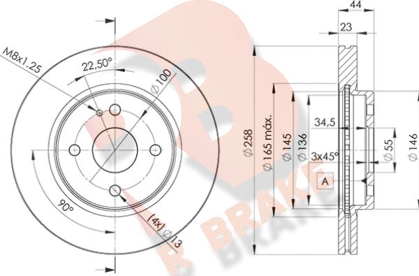 R Brake 78RBD26036 - Brake Disc autospares.lv