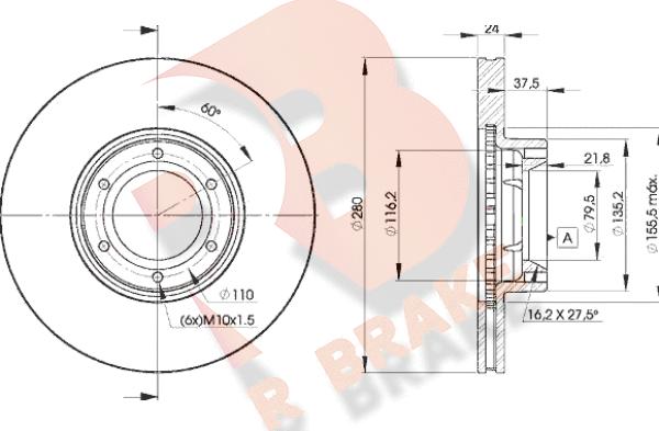 R Brake 78RBD26847 - Brake Disc autospares.lv