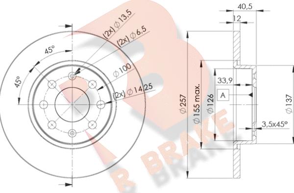 R Brake 78RBD20918 - Brake Disc autospares.lv