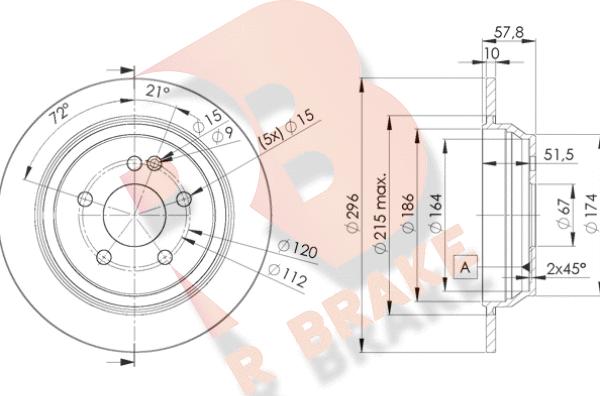 R Brake 78RBD20416 - Brake Disc autospares.lv