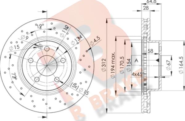 R Brake 78RBD20417 - Brake Disc autospares.lv