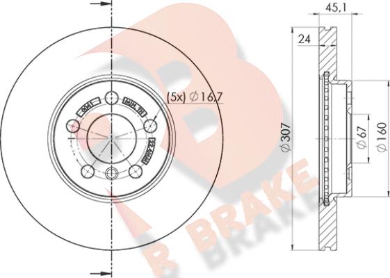 R Brake 78RBD20041 - Brake Disc autospares.lv