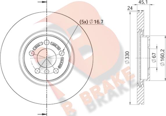 R Brake 78RBD20043 - Brake Disc autospares.lv