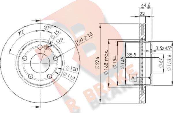 R Brake 78RBD20111 - Brake Disc autospares.lv