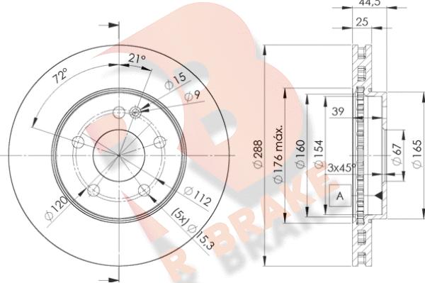 R Brake 78RBD20117 - Brake Disc autospares.lv