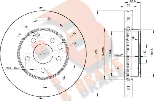 R Brake 78RBD20812 - Brake Disc autospares.lv