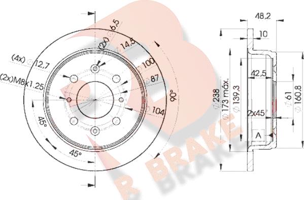 R Brake 78RBD20817 - Brake Disc autospares.lv