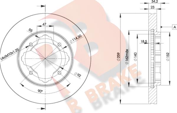 R Brake 78RBD20836 - Brake Disc autospares.lv