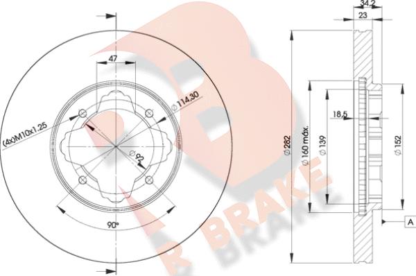 R Brake 78RBD20837 - Brake Disc autospares.lv