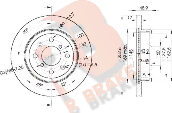 R Brake 78RBD20715 - Brake Disc autospares.lv