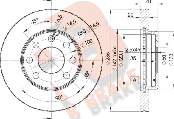 R Brake 78RBD21440 - Brake Disc autospares.lv