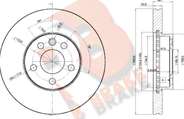 R Brake 78RBD21531 - Brake Disc autospares.lv